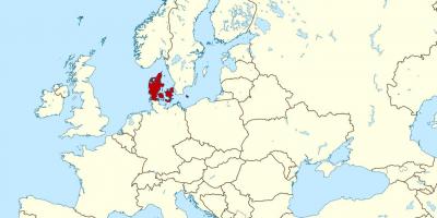 Дания карте - карты Дании (Северная Европа - Европа)