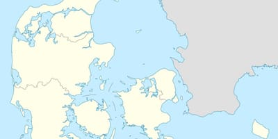 Карта Дании вектор