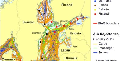 Карта Дании обследования и сопоставления